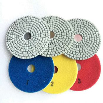 Diamond 3 Step Wet Dry Polishing Pads for Stone Fabrication