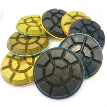 3inch resin velcro/hook loop Diamond Polishing Discs