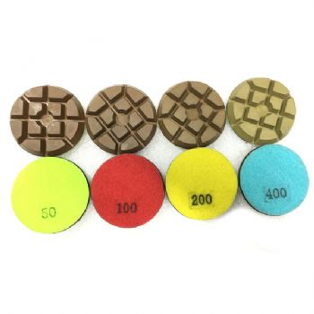 Typhoon Type Diamond Resin Bond Velcro Floor Polishing Pads