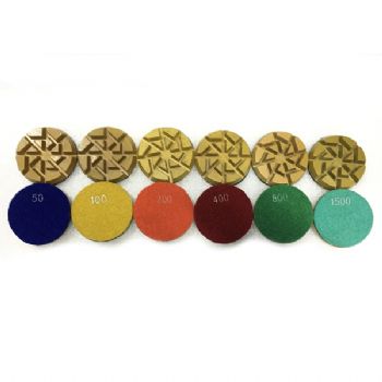 3 Inch Hybrid Diamond Concrete Floor Resin Polishing Pads