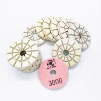 3inch White resin polishing pucks 